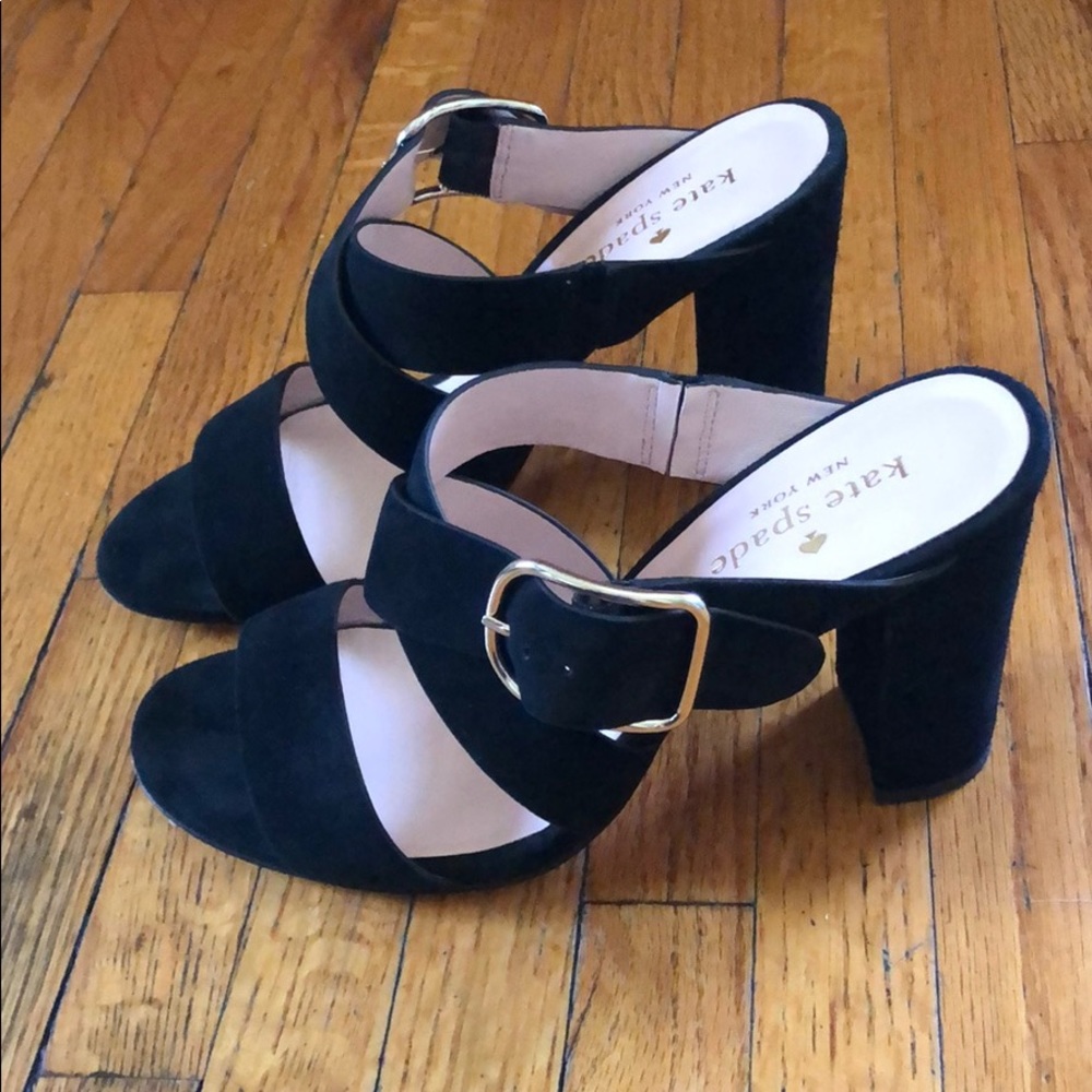 Kate Spade Suede Sandal Heels 6.5